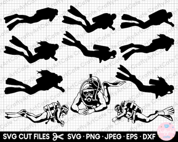 Buceo Png Buzo Vector Ilustración De Buzos De Dibujos Animados