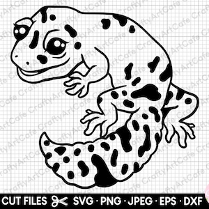 leopard gecko svg leopard gecko png leopard gecko clipart leopard gecko vector commerical use