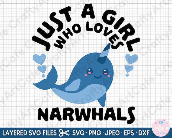Narwhal Svg for Cricut Narwhal Png Narwhal Anime Svg Narwhal | Etsy