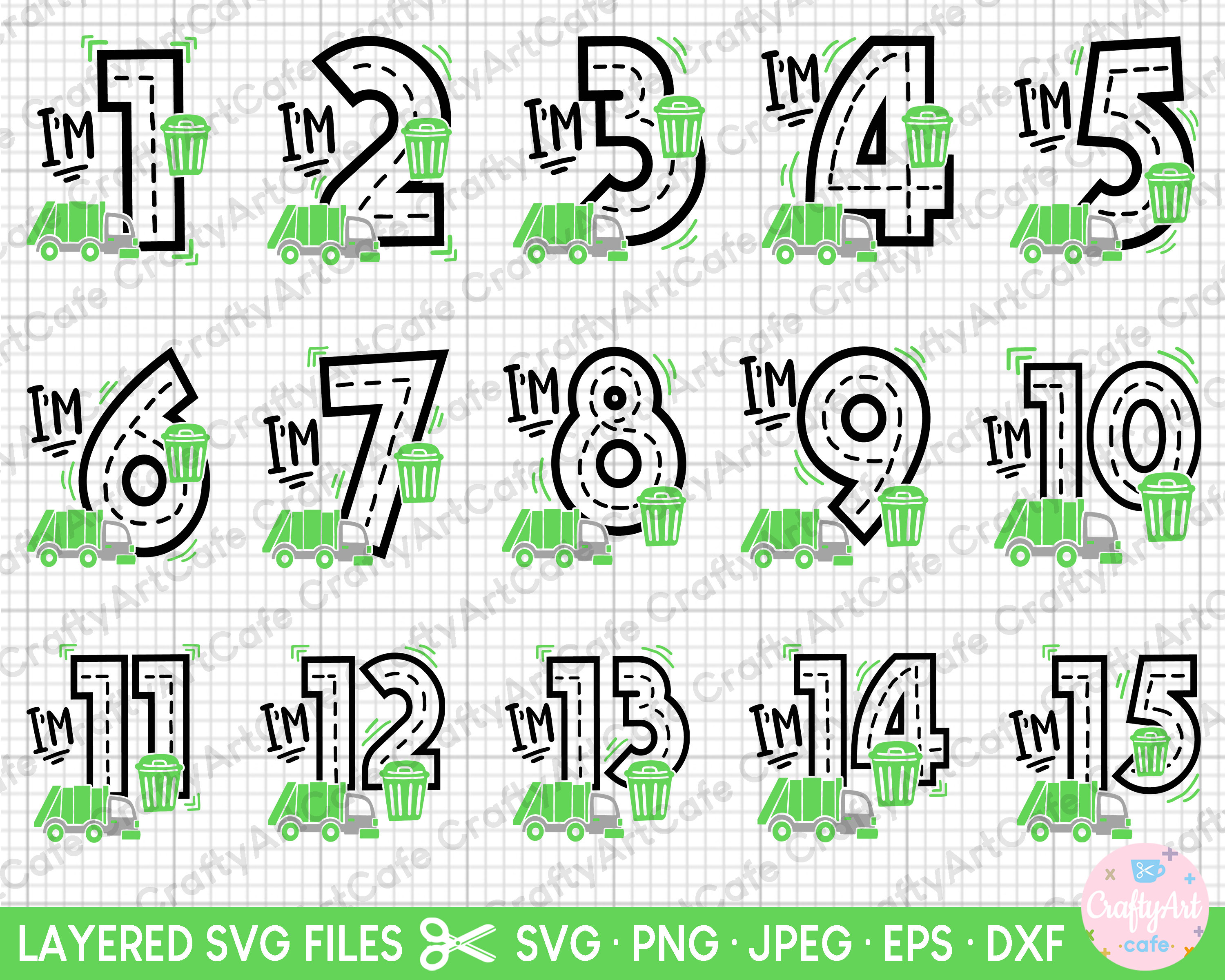 Garbage Truck Lover Birthday Svg Cricut Garbage Truck Birthday Theme