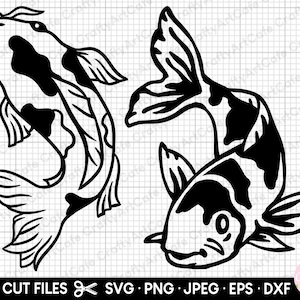 koi svg, koi png, koi png, koi clipart, koi vector, koi carp svg, koi carp png, koi fish svg, koi fish png, koi fish clipart