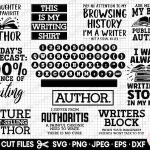 author svg, author png, writer svg, writer png, author svg bundle, author png bundle, writer svg bundle, writer png bundle