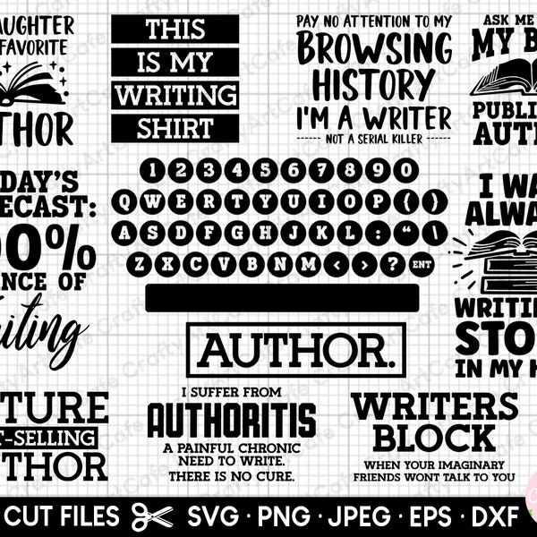 author svg, author png, writer svg, writer png, author svg bundle, author png bundle, writer svg bundle, writer png bundle