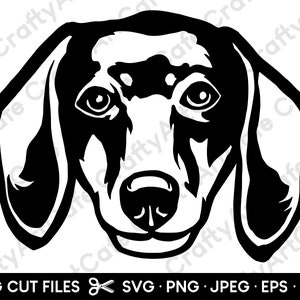 Dachshund Head SVG Dachshund Head Silhouette SVG PNG Dachshund Head svg for Cricut