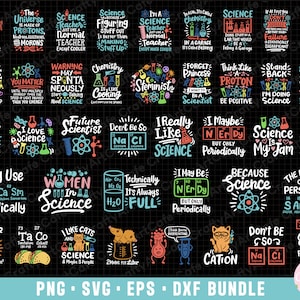 science png bundle sublimination science svg bundle cricut cut files shirt design scientist chemist biologist funny gift commercial use eps