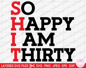 30th birthday svg 30 years old svg 30th birthday png