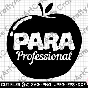 para svg para leraar svg para svg voor cricut para gesneden bestand paraprofessional svg