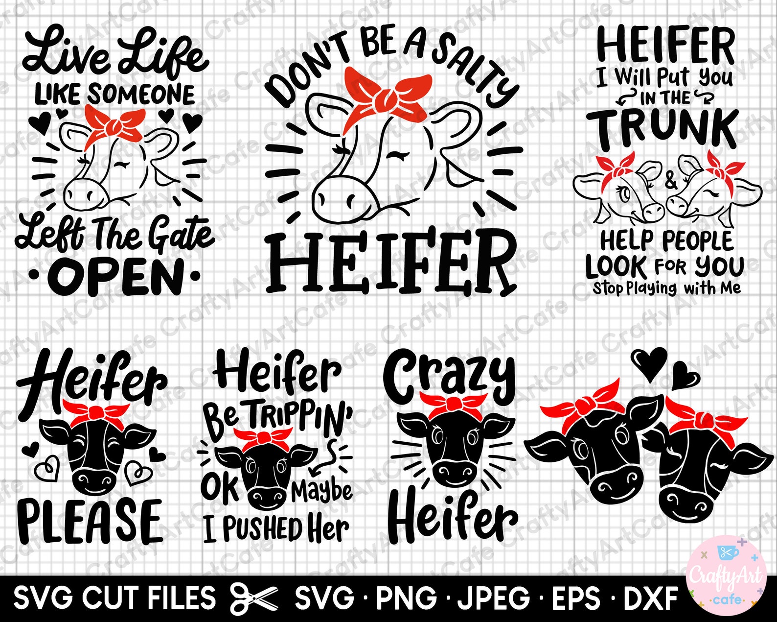 Heifer Svg Bundle Cricut Svg File Shirt Design Png Heifer Svg Png Cow ...