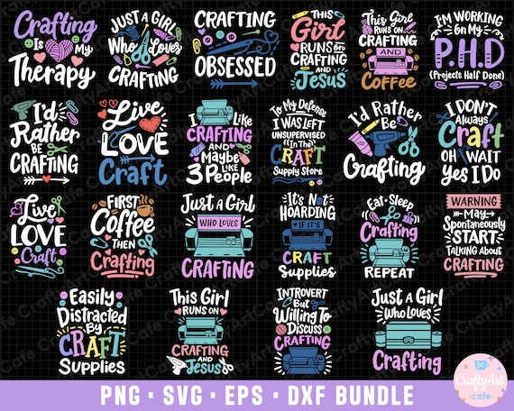 crafting png crafting svg crafting png bundle sublimination free commercial use crafting eps dxf cricut cut file vector