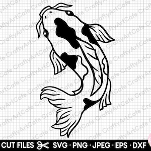 koi carp svg png eps dxf cut file cricut vector koi svg koi png