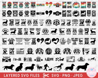 dachshund svg bundle cricut cut file shirt free commercial use dachshund png bundle clipart peeking silhouette doxie dachshund peeking
