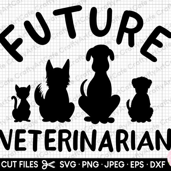 future veterinarian svg png future vet svg cricut eps dxf files jpg cut file cutting