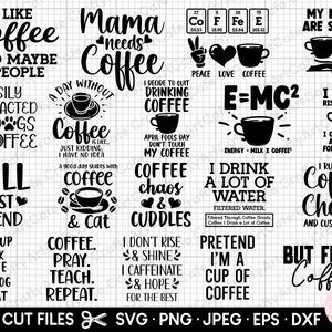 coffee svg cricut bundle coffee png bundle coffee lover svg png coffee trinker svg png eps dxf cut files cutting files eps dxf jpg