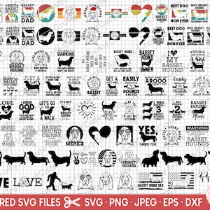 バセットハウンド svg バンドル クリカット カット ファイル カッティング 無料 商用利用 バセットハウンド png デザイン バンドル シルエット クリップアート 覗き見
