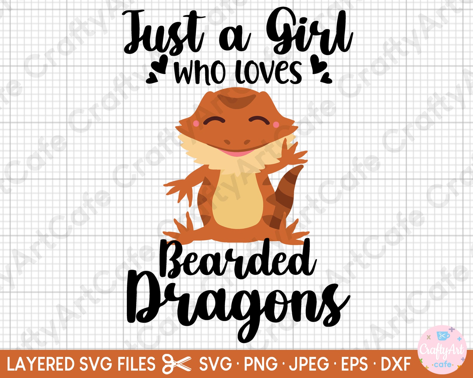 Bearded Dragon Svg Just a Girl Who Loves Bearded Dragons Svg Png Eps ...