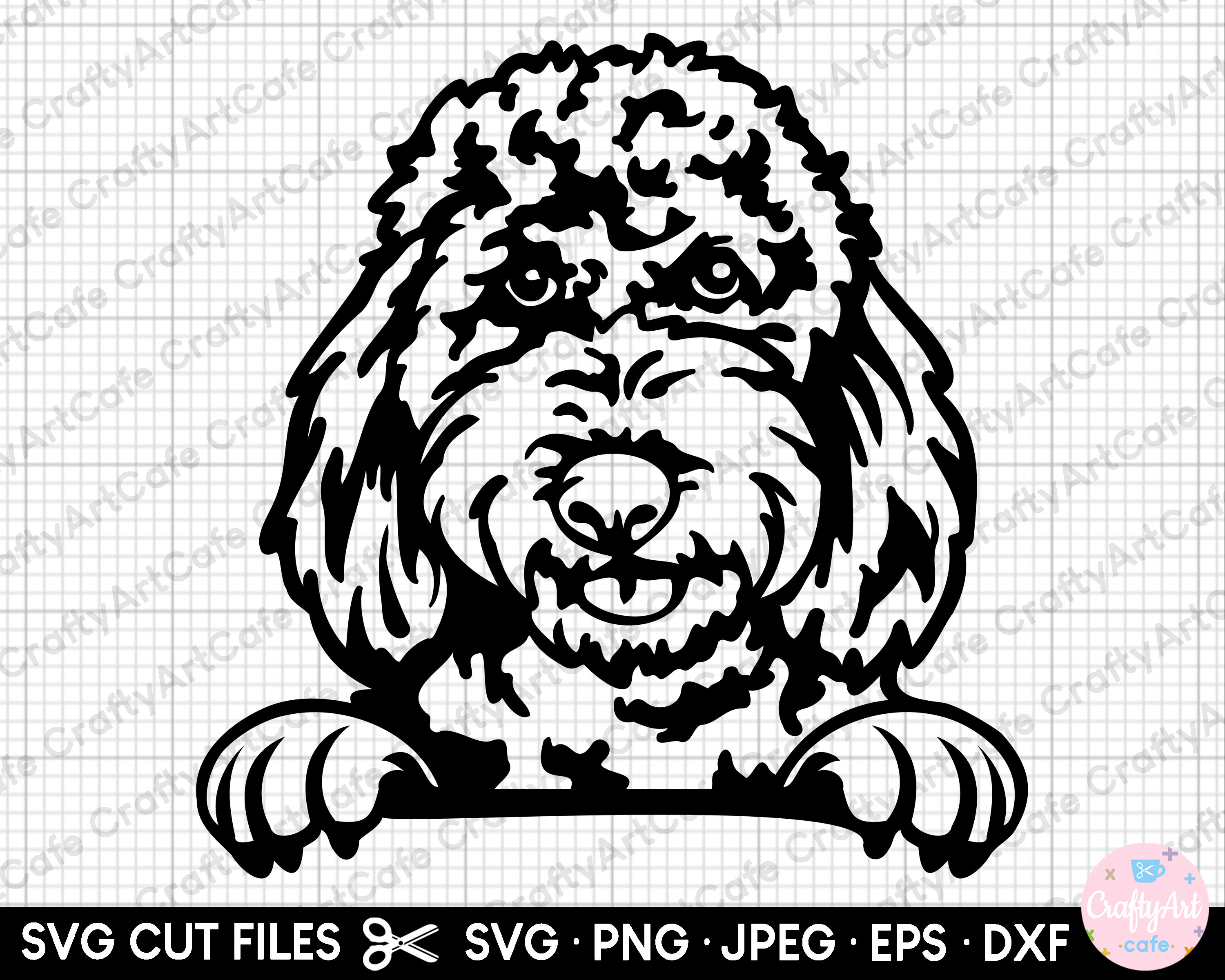 Goldendoodle Peeking Svg Png Cricut Etsy UK