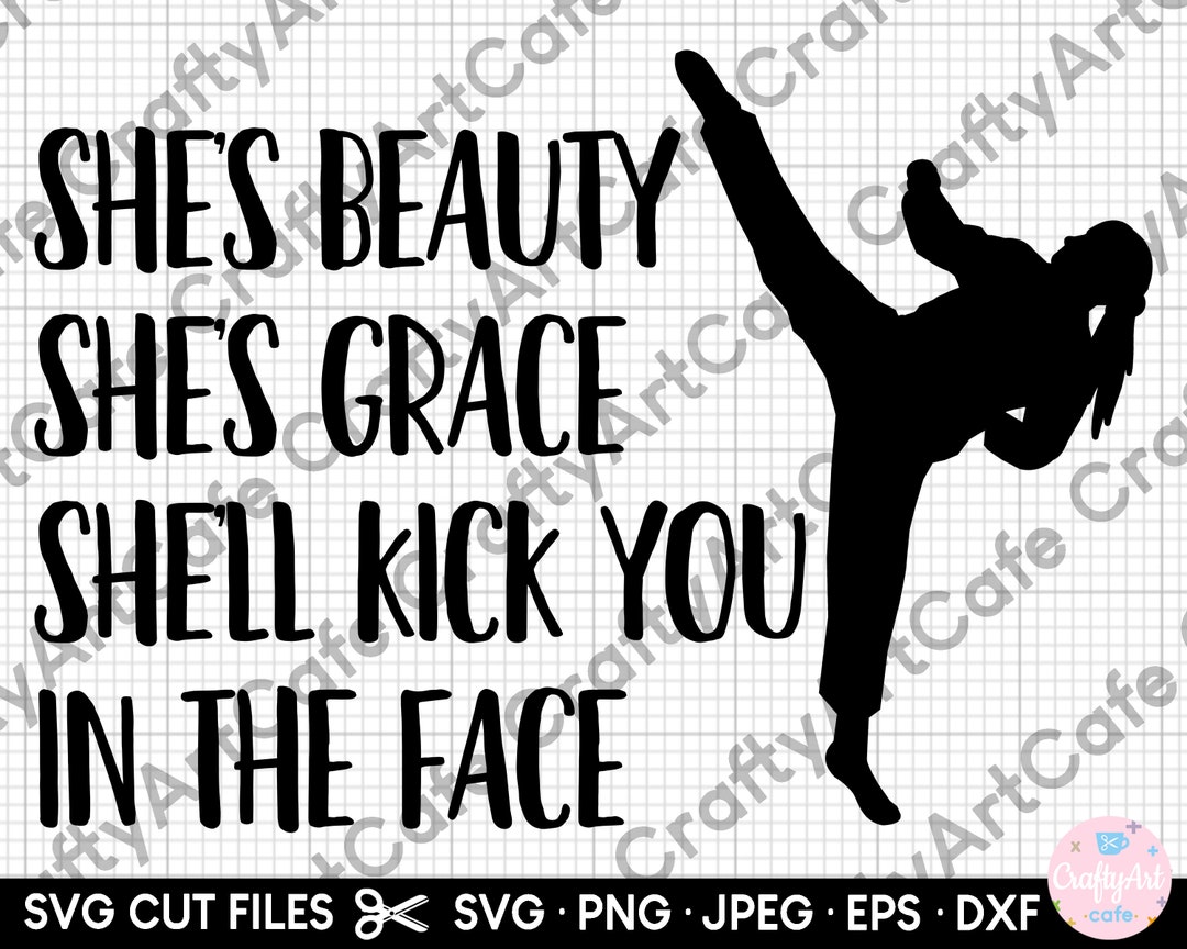 Karate Girl Svg for Cricut Karate Girl Png Karate Svg She's Beauty She ...