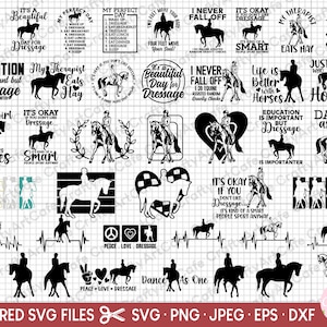 dressage svg bundle dressage png bundle dressage svg file cricut shirt dressage clipart dressage vector dressage silhouette commercial use