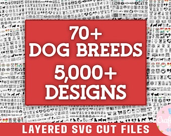 dog svg bundle cricut free commercial use dog breed mega bundle dog peeking svg bunde vector cut files silhouette
