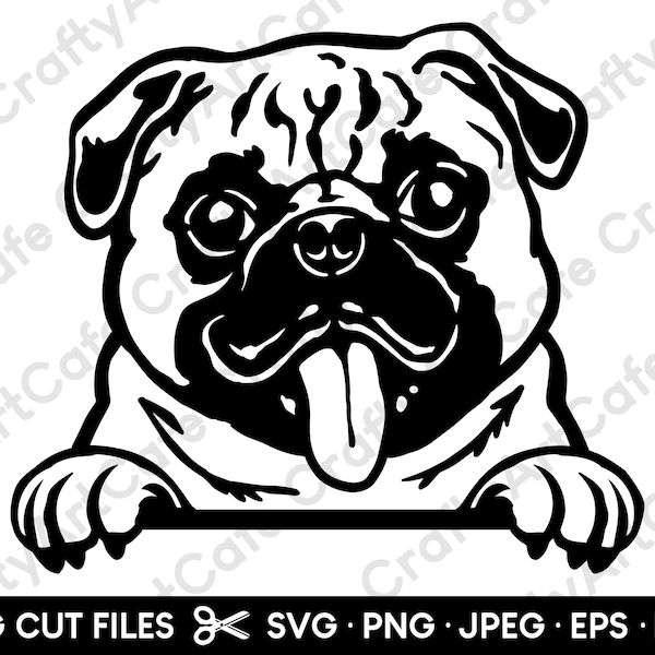 Pugs Clip Art - Etsy