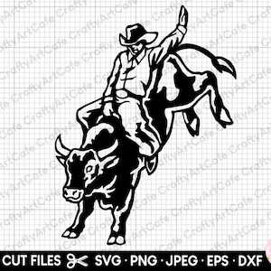 bull rider clipart bull rider silhouette png bull rider pnd bull rider svg for cricut cut file cutting file bull rider vector
