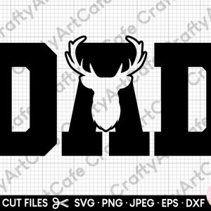 papá cazador svg, papá cazador svg, caza de ciervos, papá cazador de arco svg, regalo del día del padre, archivos para cricut, png, eps, dxf, jpeg, jpg, imágenes prediseñadas
