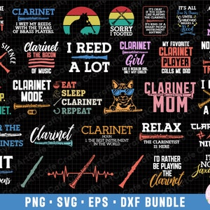 clarinet png clarinet svg clarinet png bundle sublimination commercial use clarinet eps dxf cricut cut file t shirt design