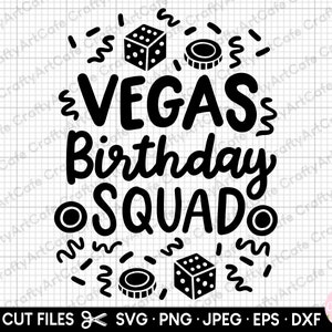 las vegas birthday svg png