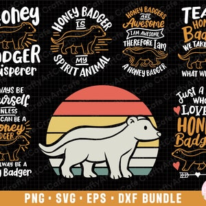 honey badger png honey badger svg honey badger png bundle sublimination commercial use honey badger eps dxf cricut cut file t shirt design
