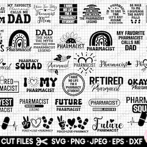 apotheker svg bundel apotheker png bundel apotheker gesneden bestand cricut gratis commercieel gebruik shirt ontwerp bundel eps dxf jpg jpeg vector