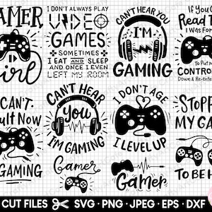 gamer svg bundle cricut kids shirt, gaming svg bundle kids, gamer png bundle, gaming png bundle, commercial use, cut files