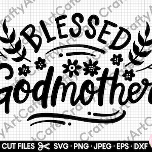 madrinha svg para cricut madrinha png madrinha abençoada svg uso comercial