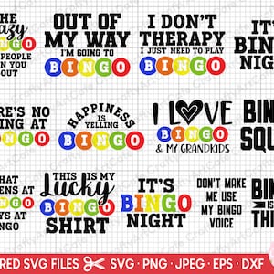 bingo svg bundle bingo png bundle bingo svg bingo png bingo lover svg png bingo player eps dxf cut file cricut commercial use