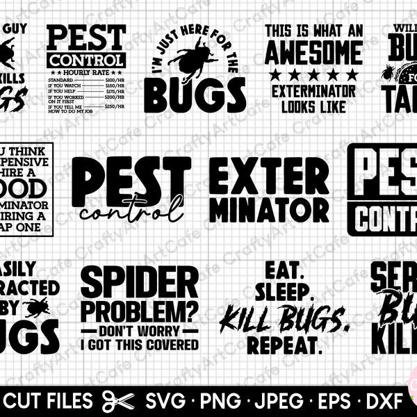 pest control svg bundle pest control png bundle exterminator svg bundle exterminator png bundle free commercial use cricut