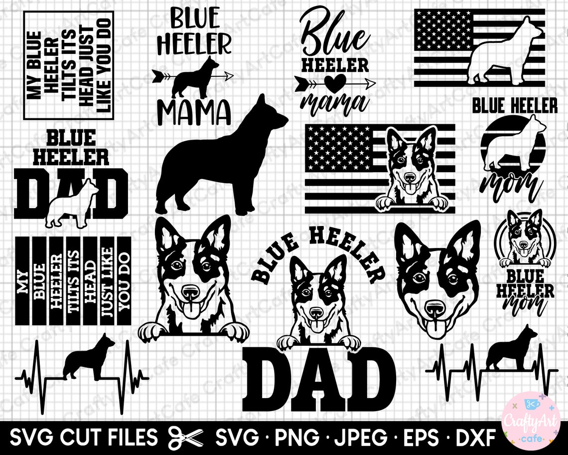 Blue Heeler Svg Bundle Blue Heeler Png Bundle Blue Heeler Svg Cricut ...