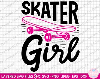 skater girl svg skater girl png skateboard skateboarding