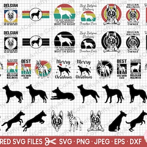 belgian malinois svg bundle cricut belgian malinois png bundle free commercial use