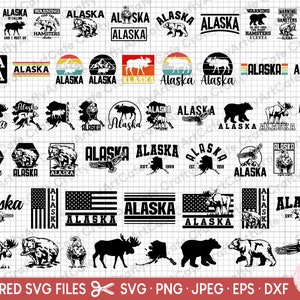 alaska svg bundle, alaska png bundle, alaska shirt design bundle, commercial use