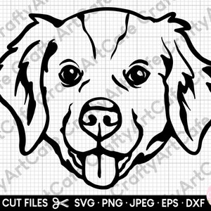 Brittany Spaniel SVG Brittany Spaniel Testa Silhouette SVG Per Cricut Brittany Spaniel PNG Cricut