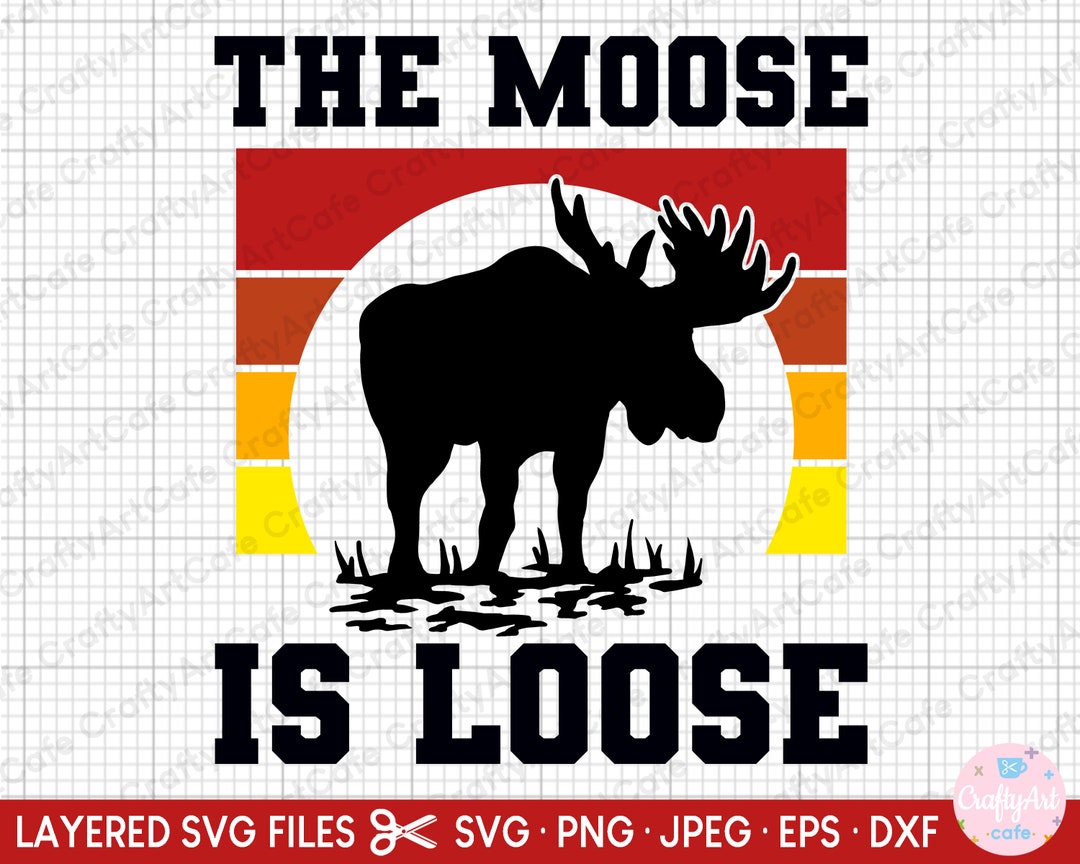 Moose Svg, Moose Png, Moose Svg File Cricut, Free Commercial Use Moose Design, Moose Svg Png Eps