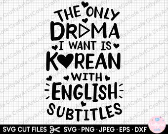korean drama svg png cricut