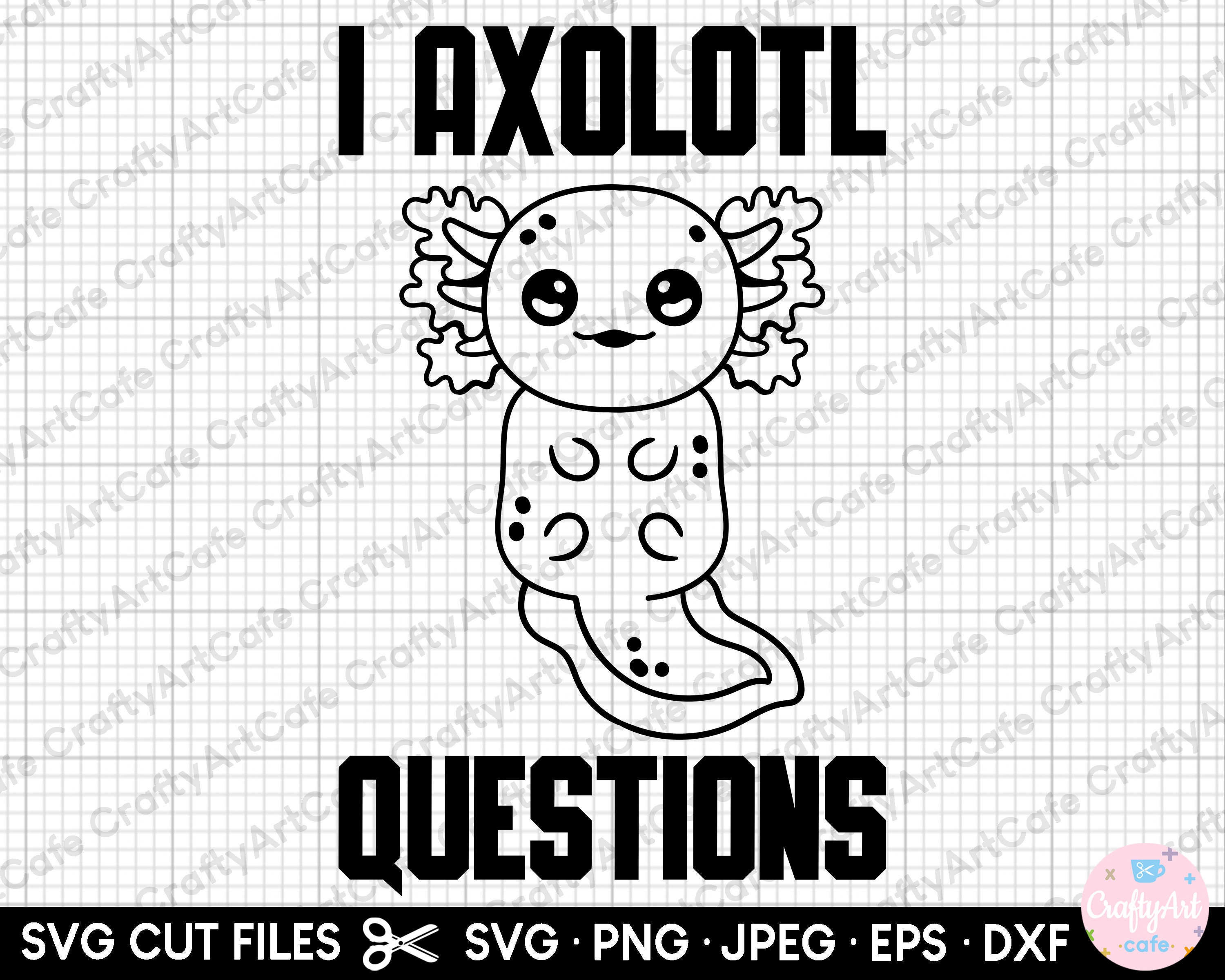 Axolotl Svg Axolotl Png Axolotl Svg Cricut Cut File Commercial Use Eps