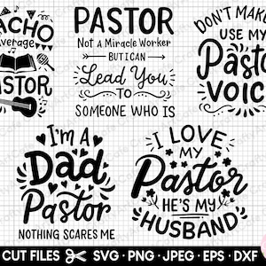 pastor svg, pastor png, pastor svg cricut cut files, commercial use