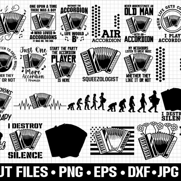 accordion svg bundle cricut accordion png bundle free commercial use accordion shirt design svg png eps dxf jpg jpeg clipart vector