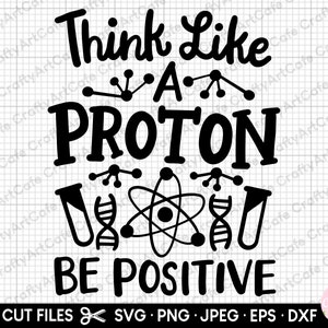 Think Like A Proton Be Positive Science Student Teacher Think Like A Proton Be Positive Science Student Teacher