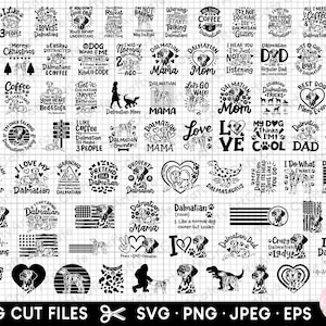 dalmatian svg bundle cricut dalmatian png bundle free commercial use cut files cutting machine dalmatian clipart vector eps dxf jpg