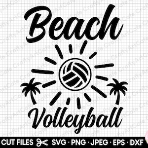 beach volleyball svg png beach volleyball
