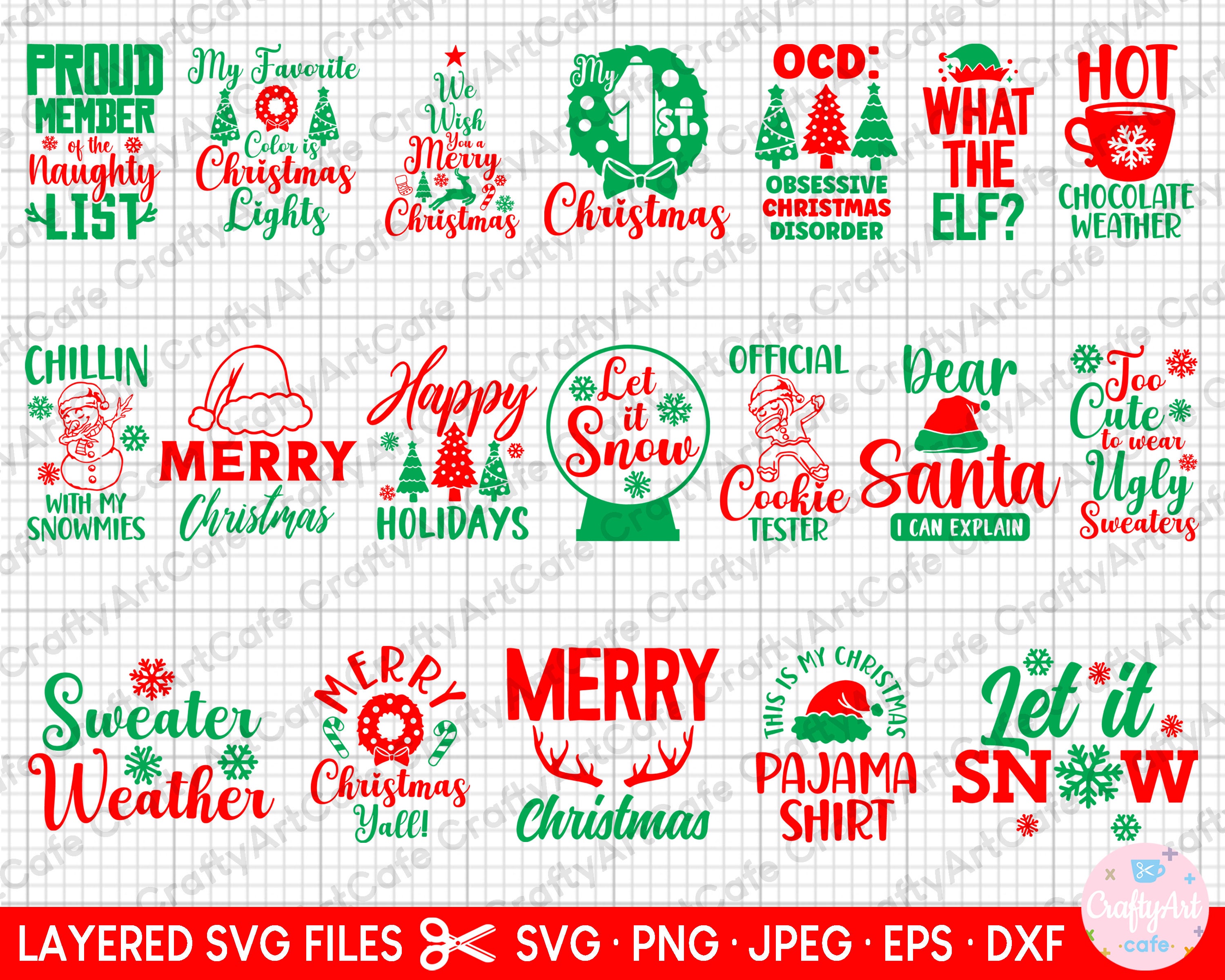 Christmas Svg Png Bundle Cricut Shirt Design Bundle Free Commercial Use ...