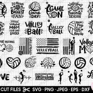 volleyball svg bundle volleyball png bundle cricut commercial use