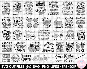 crochet svg bundle crochet png bundle crochet shirt design bundle crochet cut file cricut crochet clipart vector free commercial use eps dxf